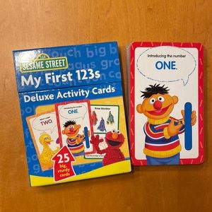Sesame Street My First 123s Deluxe Activity Cards in Box